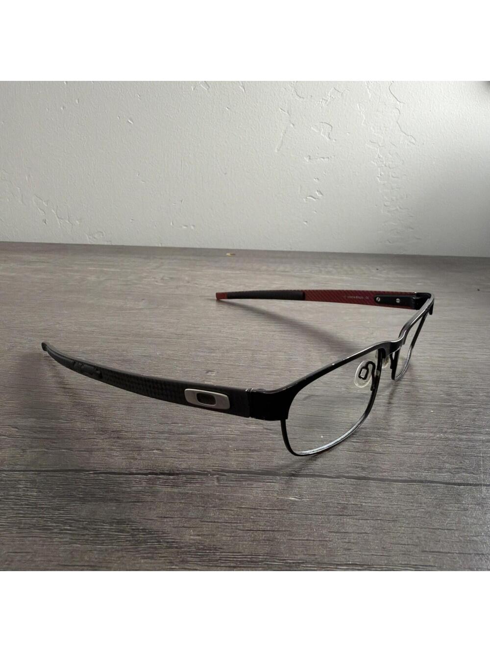 Eyeglasses Carbon Plate Black Ferrari Red (0455) Oakley FRAMES ONLY